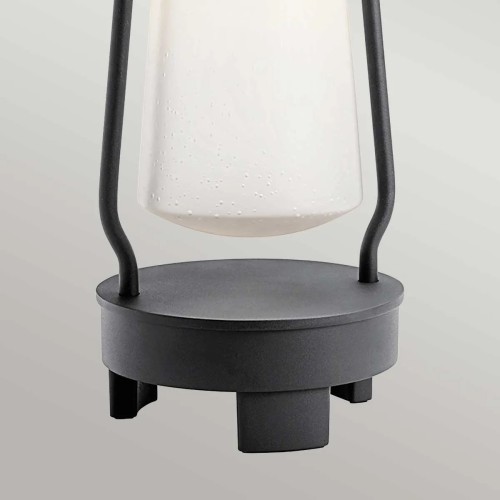 Latarnia Bluetooth LED Lyndon - wtyczka EU - Teksturowana czerń