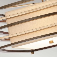 Mała lampa wisząca Moxie - 2 źródła światła - Brąz Cambridge