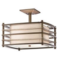 Półplafon Moxie - 2 źródła światła - Brąz Cambridge