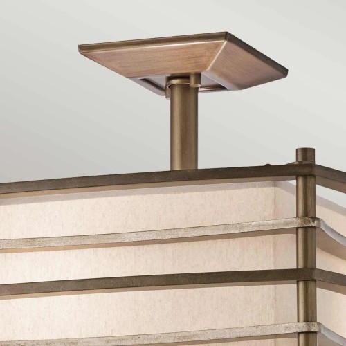 Półplafon Moxie - 2 źródła światła - Brąz Cambridge