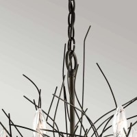 Żyrandol Organique - 5 źródeł światła - Postarzany brąz