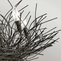 Żyrandol Organique - 5 źródeł światła - Postarzany brąz