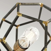 Żyrandol Rocklyn - 6 źródeł światła - Surowa stal