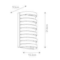 Kinkiet Roswell - 1 źródło światła - Szczotkowany nikiel