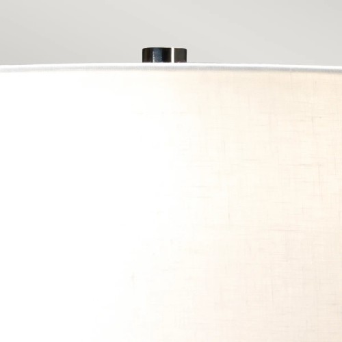 Lampa stołowa Maryland - 1 źródło światła - Jasnobrązowy, matowa czerń