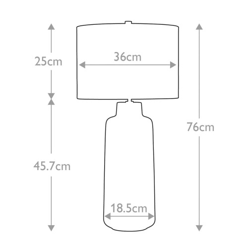 Lampa stołowa Maryland - 1 źródło światła - Jasnobrązowy, matowa czerń