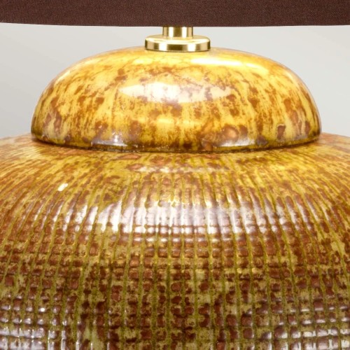 Lampa stołowa Oakleigh Park - 1 źródło światła - Zielony, brązowy