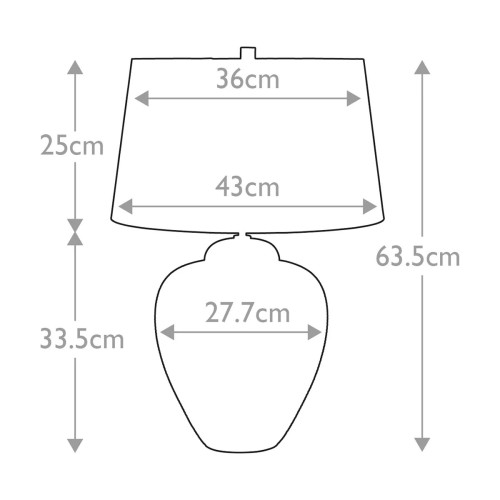 Lampa stołowa Oakleigh Park - 1 źródło światła - Zielony, brązowy