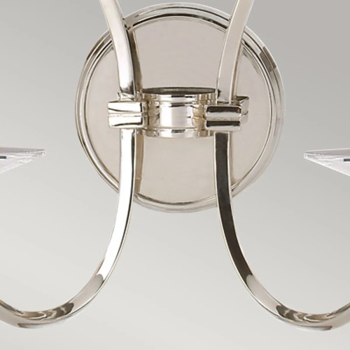 Kinkiet Pimlico - 2 źródła światła - Polerowany nikiel