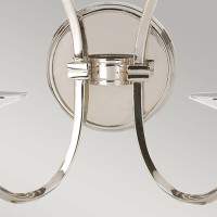 Kinkiet Pimlico - 2 źródła światła - Polerowany nikiel