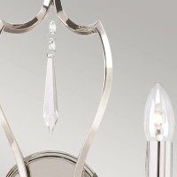 Kinkiet Pimlico - 2 źródła światła - Polerowany nikiel