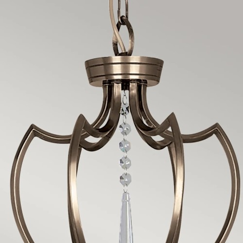 Żyrandol Pimlico - 6 źródeł światła - Ciemnobrązowy