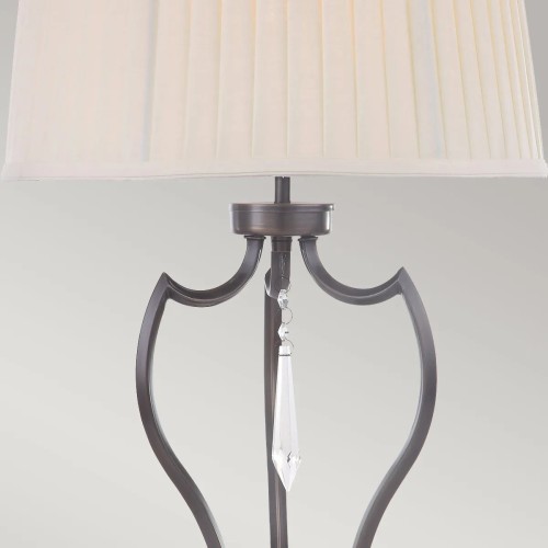 Lampa stołowa Pimlico - 1 źródło światła - Ciemnobrązowy