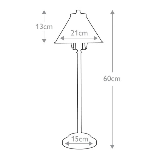 Lampa biurkowa Provence - 1 źródło światła - Polerowana miedź