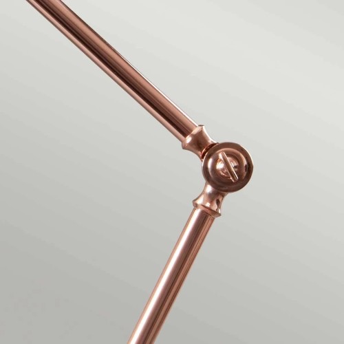 Lampa stołowa Provence - 1 źródło światła - Polerowana miedź