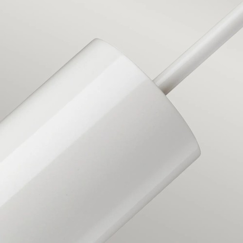 Lampa wisząca Quinto - 1 źródło światła - Biały, postarzany mosiądz