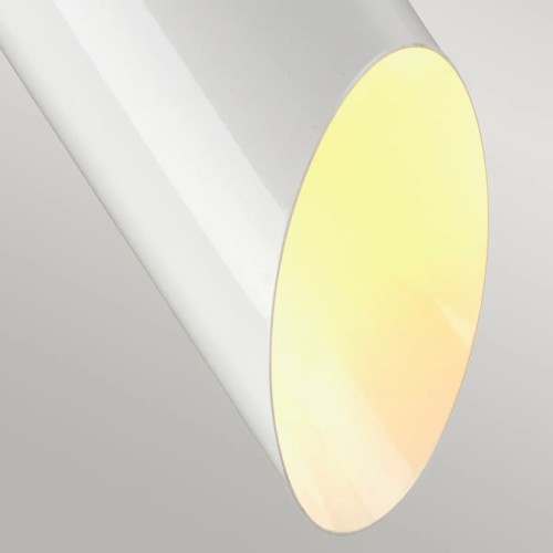 Lampa wisząca Quinto - 1 źródło światła - Biały, postarzany mosiądz