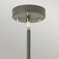 Żyrandol Quinto - 3 źródła światła - Ciemnoszary, polerowany nikiel