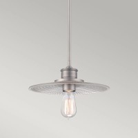 Mała lampa wisząca Admiral - 1 źródło światła - Antyczny nikiel