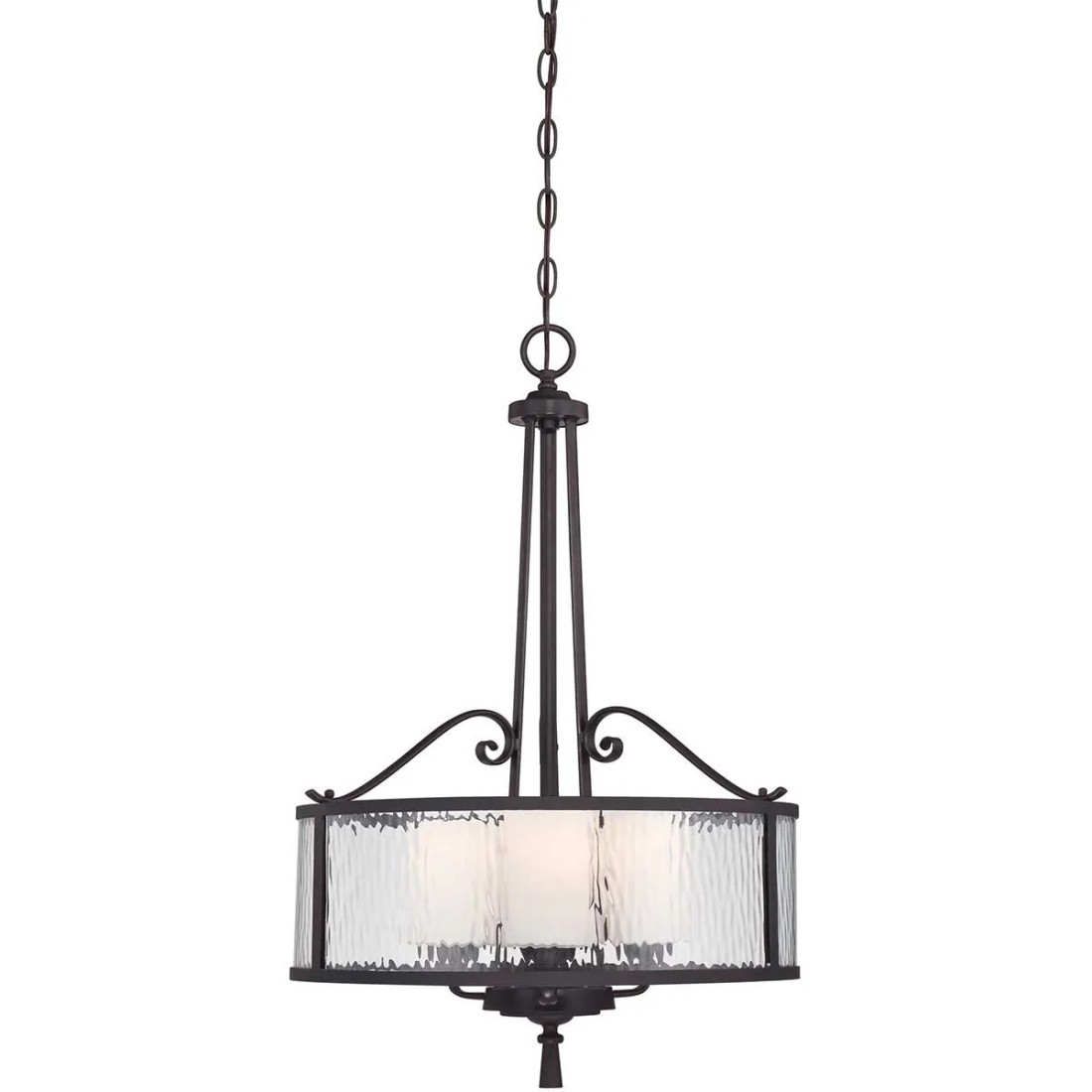 Lampa wisząca Adonis - 3 źródła światła - Ciemnowiśniowy