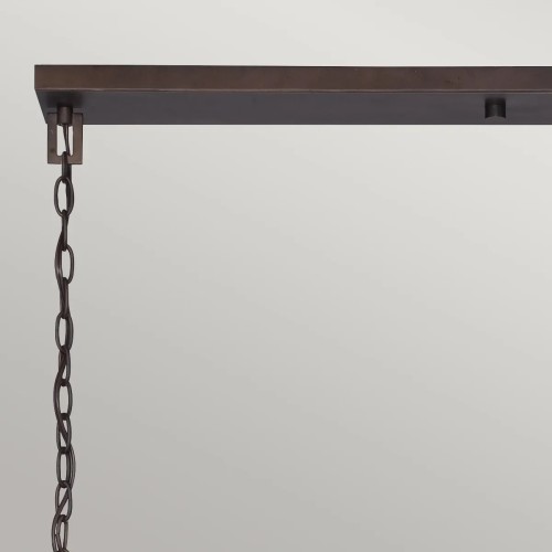 Lampa wyspowa Aldora - 8 źródeł światła - Palladiański brąz