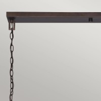 Lampa wyspowa Aldora - 8 źródeł światła - Palladiański brąz