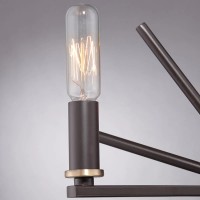 Żyrandol Carnegie - 3 źródła światła - Ciemnobrązowy