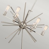 Żyrandol Carnegie - 6 źródeł światła - Imperialne srebro