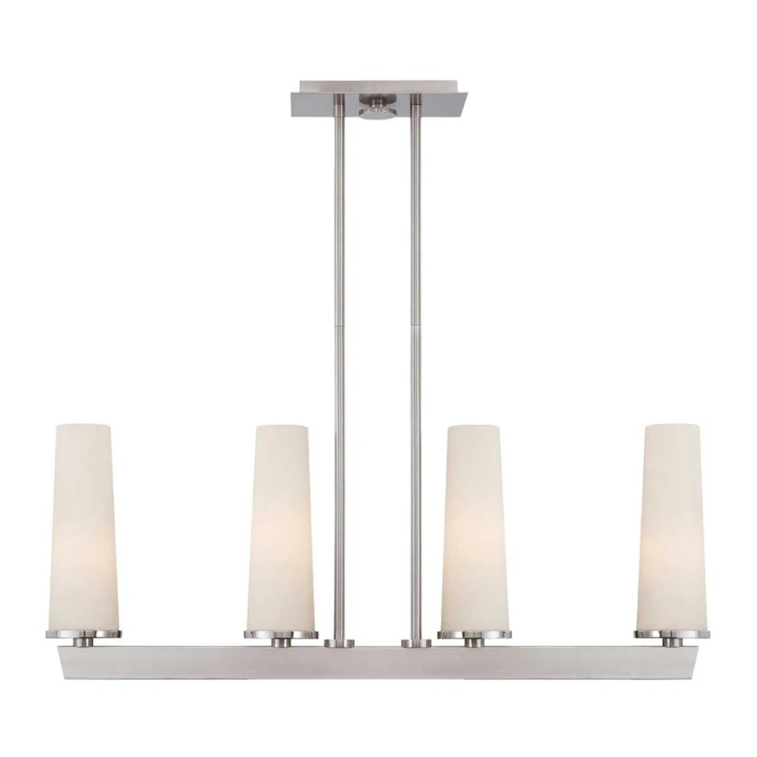 Lampa wisząca Chelsea Loft - 4 źródła światła - Szczotkowany nikiel