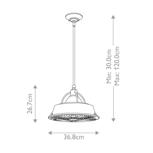 Lampa wisząca Cody - 2 źródła światła - Miedź