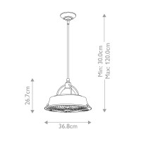 Lampa wisząca Cody - 2 źródła światła - Miedź