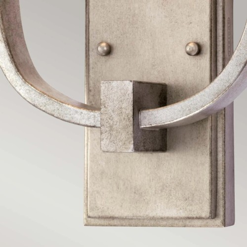 Kinkiet Confetti - 2 źródła światła - Postarzane srebro