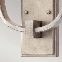 Kinkiet Confetti - 2 źródła światła - Postarzane srebro