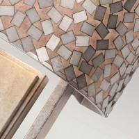 Kinkiet Confetti - 2 źródła światła - Postarzane srebro