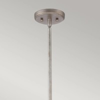 Duża lampa wisząca Confetti - 4 źródła światła - Postarzane srebro