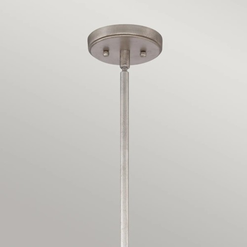 Średnia lampa wisząca Confetti - 3 źródła światła - Postarzane srebro