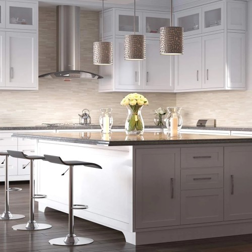 Mała lampa wisząca Confetti - 1 źródło światła - Postarzane srebro