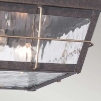 Plafon ogrodowy Cortland - 2 źródła światła - Imperialny brąz