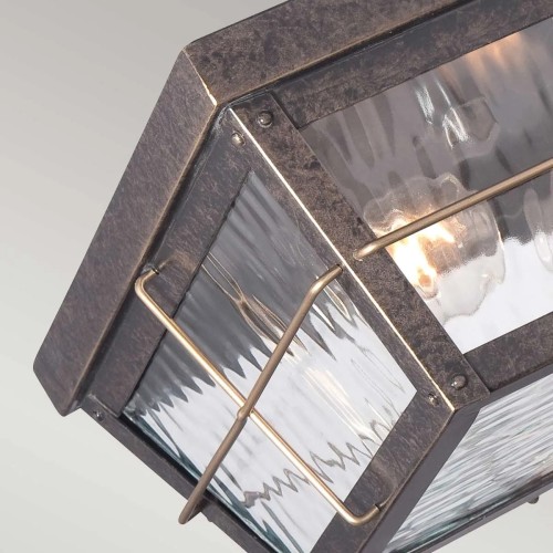 Plafon ogrodowy Cortland - 2 źródła światła - Imperialny brąz