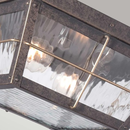 Plafon ogrodowy Cortland - 2 źródła światła - Imperialny brąz