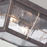 Plafon ogrodowy Cortland - 2 źródła światła - Imperialny brąz