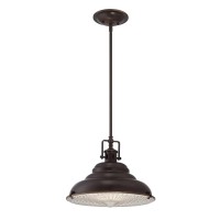 Duża lampa wisząca East Vale - 1 źródło światła - Palladiański brąz
