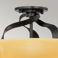 Półplafon Kyle - 3 źródła światła - Imperialny brąz