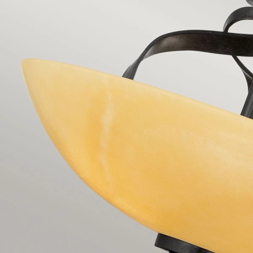 Półplafon Kyle - 3 źródła światła - Imperialny brąz