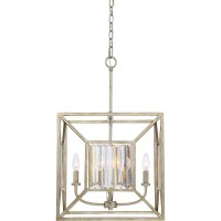 Lampa wisząca Lakeside - 4 źródła światła - Vintage złoto - Wersja B