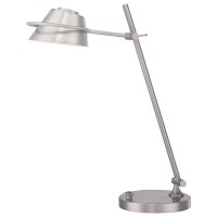 Lampa stołowa LED Spencer - Szczotkowany nikiel
