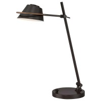 Lampa stołowa LED Spencer - Ciemnobrązowy