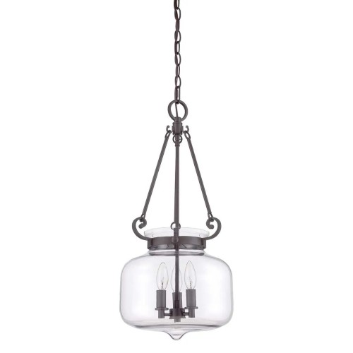 Lampa wisząca Stewart - 3 źródła światła - Ciemnobrązowy