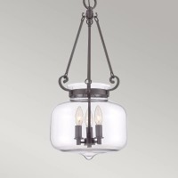 Lampa wisząca Stewart - 3 źródła światła - Ciemnobrązowy