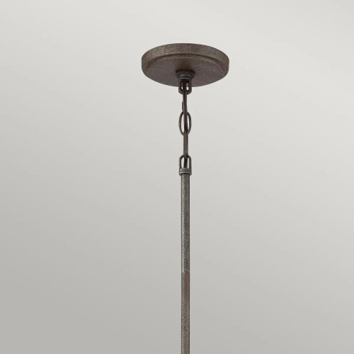 Mała lampa wisząca Wood Hollow - 1 źródło światła - Rustykalna czerń